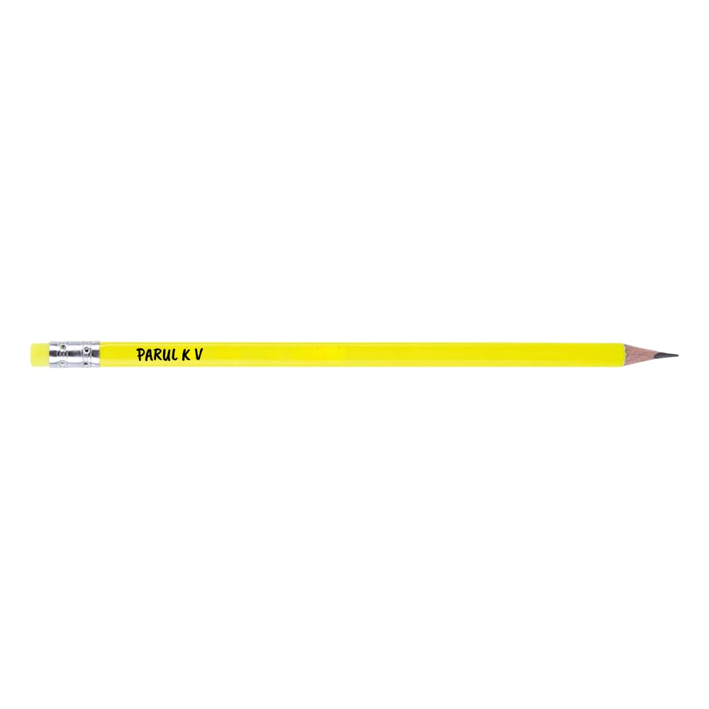 Customized UV Printed Name Pencil for Kids Personlized Pencils for School Birthday Return Gifts With Multiple Text Colour & Wide Range Of Font Option Free Eraser Sharpener (Triangular, 10)