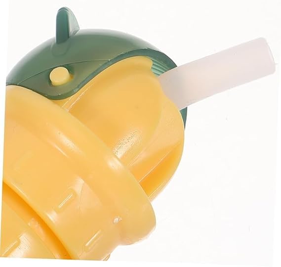 Kunya® Baby Straw Water Bottle Cap with Straw Portable Bottle Cover Cap Sip Straw Lid Spillproof Bottle Adapter for Toddlers (Pack of 1)