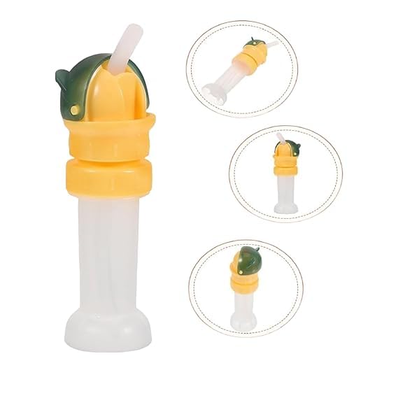 Baby Straw Water Bottle Cap with Straw Portable Bottle Cover Cap Sip Straw (Pack of 1)