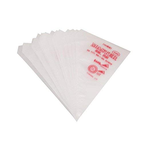 100 Icing Piping Bags for Cake Pastry Cupcake Decoration Durable Non-Slip Poly Material for Cake Cupcake & Cookie Decorating for Professional Bakers & Home Use White. 100Pc