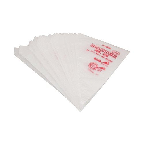 100 Icing Piping Bags for Cake Pastry Cupcake Decoration Durable Non-Slip Poly Material for Cake Cupcake & Cookie Decorating for Professional Bakers & Home Use White. 100Pc