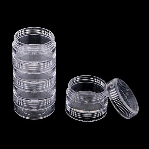 5 Layers Stackable Interlocking Screw Containers Storage Box Beads & Jewelry Making | Bead Storage & Jewelry Display Multi purpose use