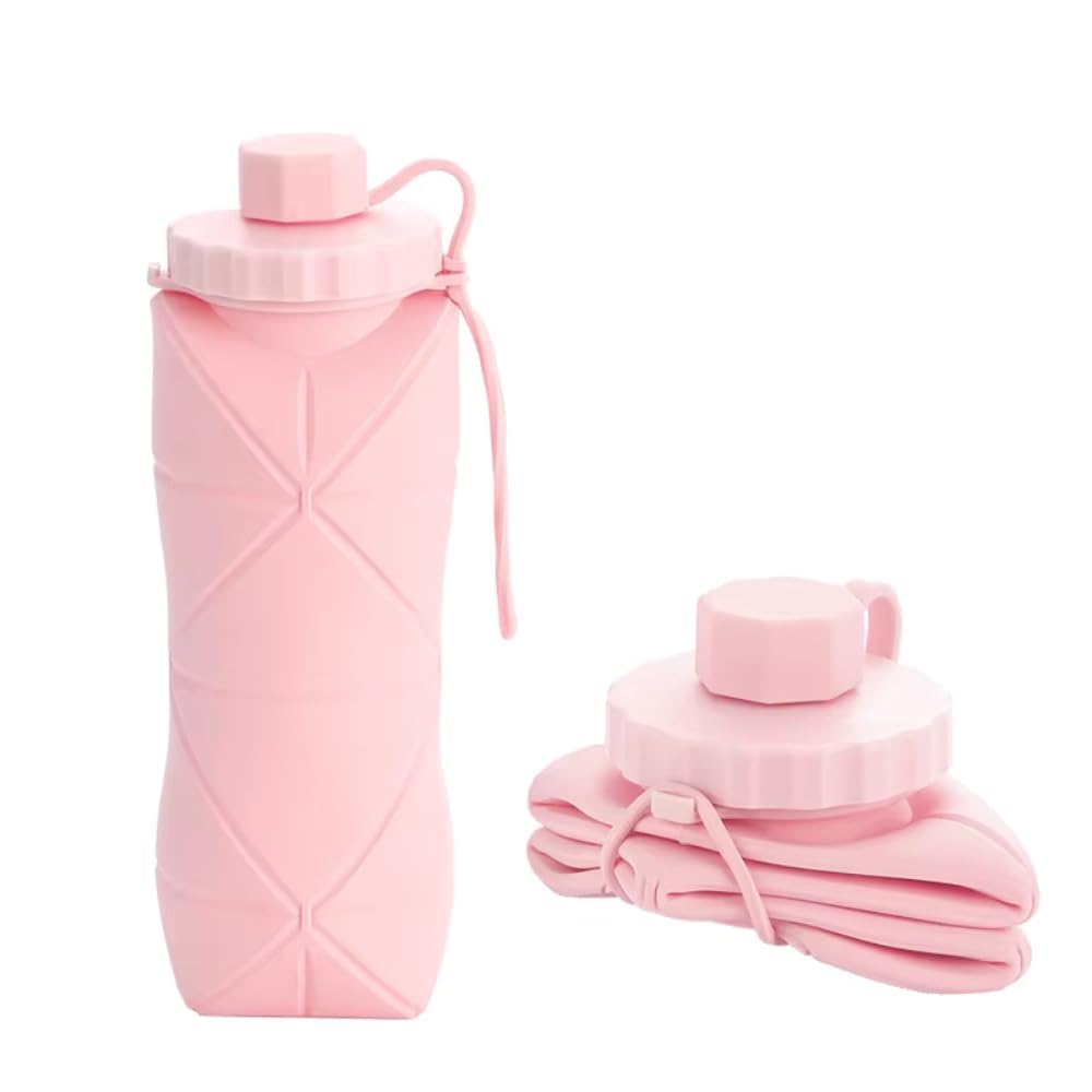 Portable Collapsible Sipper Water Bottle for Kids Boys Girls School