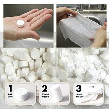 Magic Coin Compress Facial Coin Tablet Tissue Wipes Napkin Candy Packing for 100% Hygine (50)
