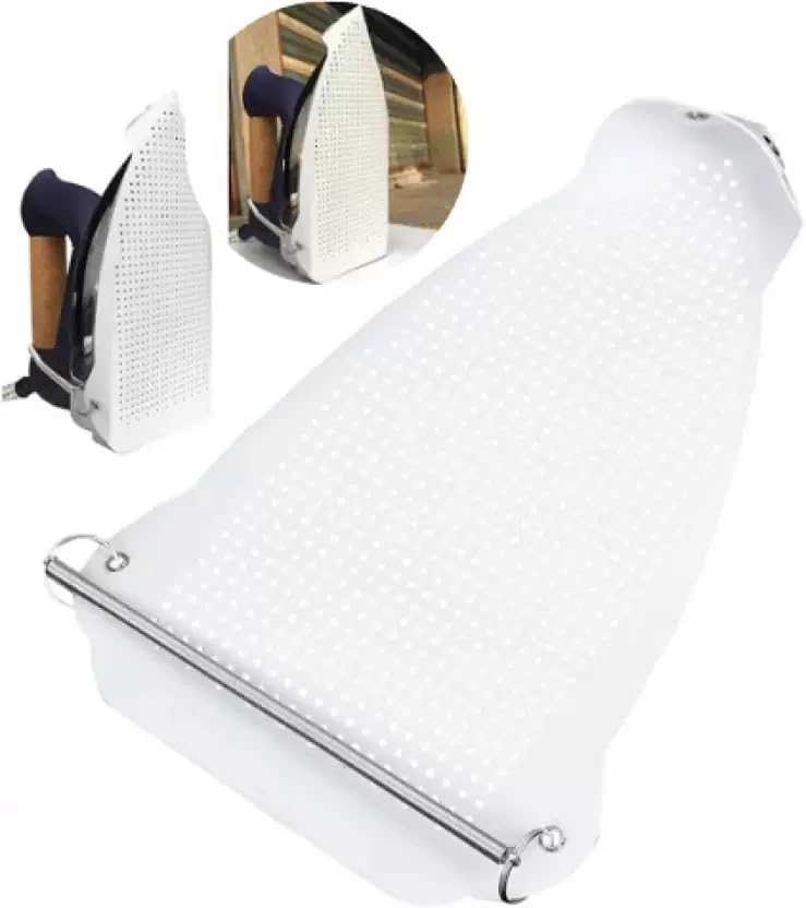 Ji and Ja® Ironing Shoe Cover Ironing Accessories Iron Soles Aluminum Material Electric Iron Assistant Tool Safe Slip on for Electric Iron Sole Quick Install Cover Most Standard Size Iron