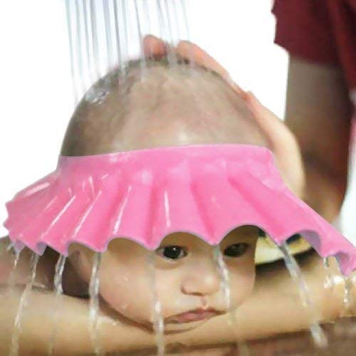 Baby Shower Cap for Kids shower cap for baby for 0-3 years Hair Washing Shield, Toddler Bath Hat, Shampoo Visor, Head Protector - Cute Shape Makes Bath More Fun (Bath Visor hat) (Adjustable CAP kids)