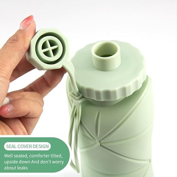Portable Collapsible Sipper Water Bottle for Kids Boys Girls School