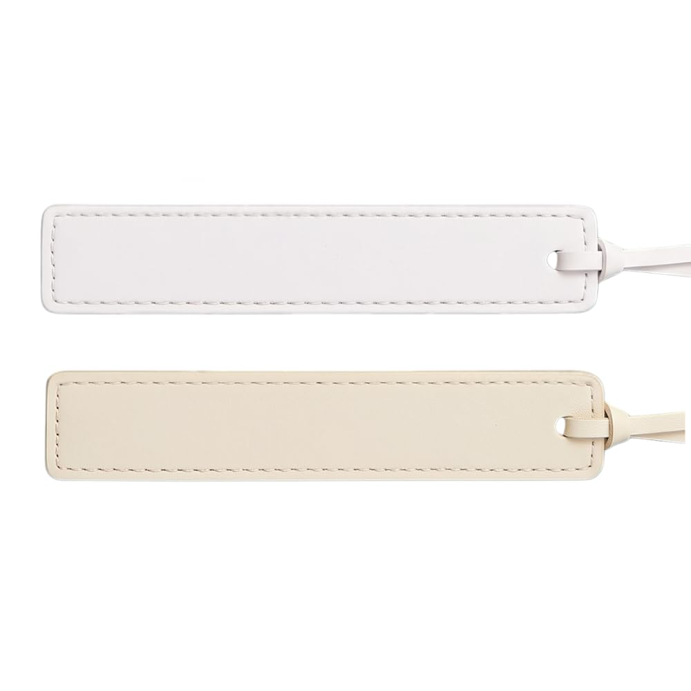 Custom Leatherette Bookmarks with Tassel (2 Pack, Aesthetic Minimalist) – Personalized UV Printed Name & Quote Bookmarks for Book Lovers