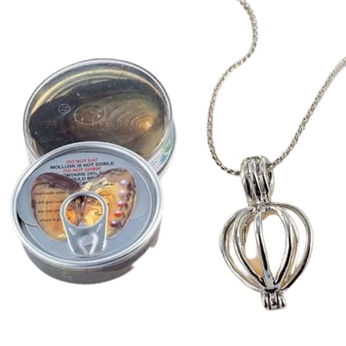 Women Wish Pearl in Oyster Pendant Necklace with Earrings - Valentine Gift (Assorted Colours)