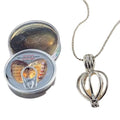 Women Wish Pearl in Oyster Pendant Necklace with Earrings - Valentine Gift (Assorted Colours)