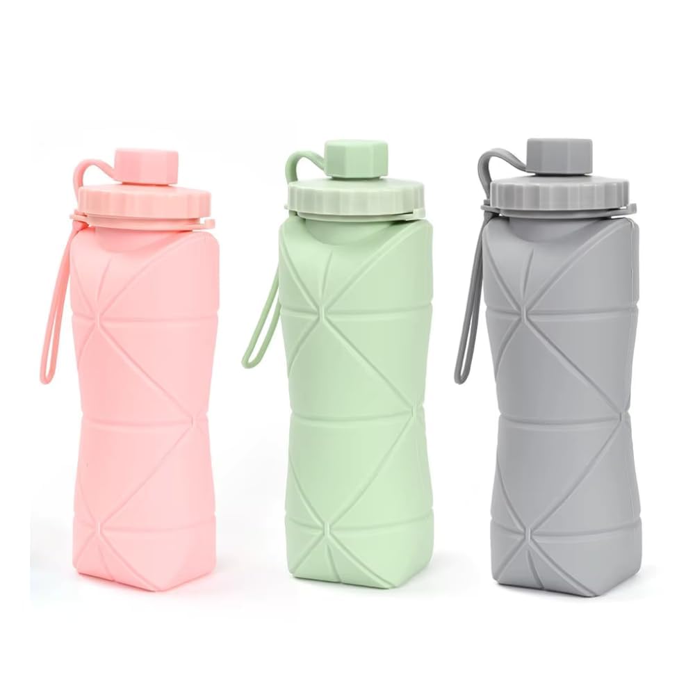 Portable Collapsible Sipper Water Bottle for Kids Boys Girls School