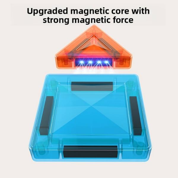 Ji and Ja Magnetic Building Tiles Set 3D Clear Magnet Blocks Toys