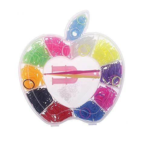 Perfect Pricee® Latex Creative Rainbow Loom Bands Kit and Friendship Bracelet Making Looms Toys for Kids (Multicolor) (600 Looms)