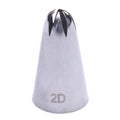 2D Large Size Rose Flower Cake Decorating Icing Tip Cupcake Nozzles Decoration 2D, 45 x 25 x 50 mm