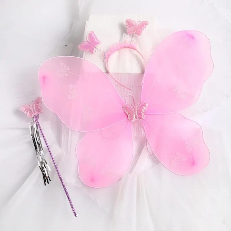Baby Girl's Fairy Butterfly Wings Costume (Pink)