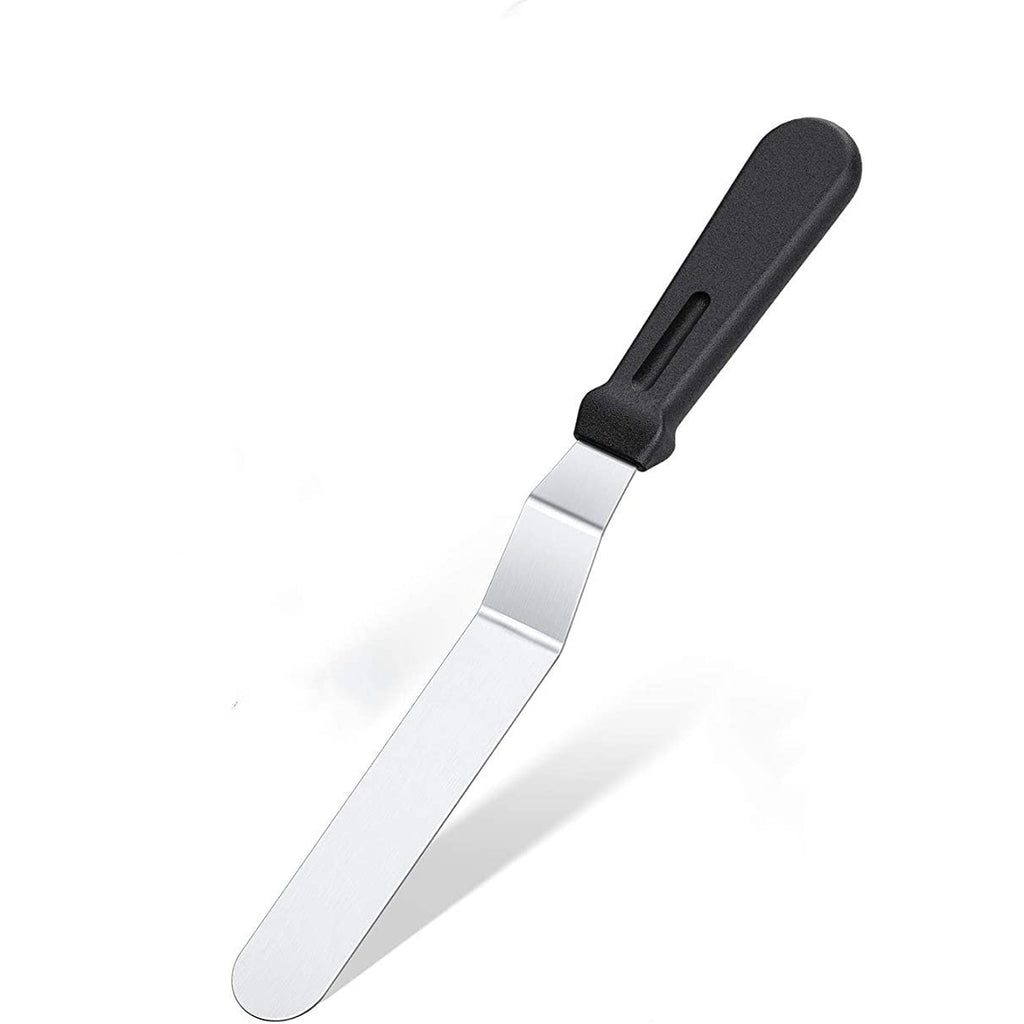 Grizzly 6" Angular Professional Steel Cake Palette Knife Icing Spatula Variety Set & Cake Decorating Tools