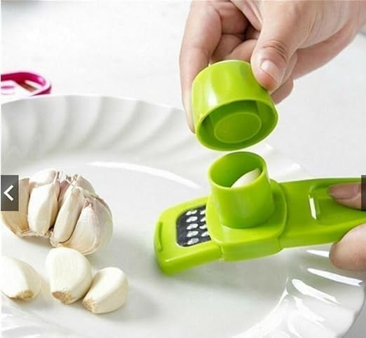 Perfect Picee CreationPlastic Garlic Ginger Grater Plastic Chopper Kitchen Tool, Multicolour 1pcs Kitchen Tool (Multicolor) (Multi)