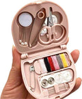 Mini Travel Sewing Kit for Portable Pocket Sewing Box with Needles, Thread, Scissors, Pins, Clips & Needle Threader - Compact Emergency Sewing Repair Kit for Home, Office & Travel (Pack of 1)