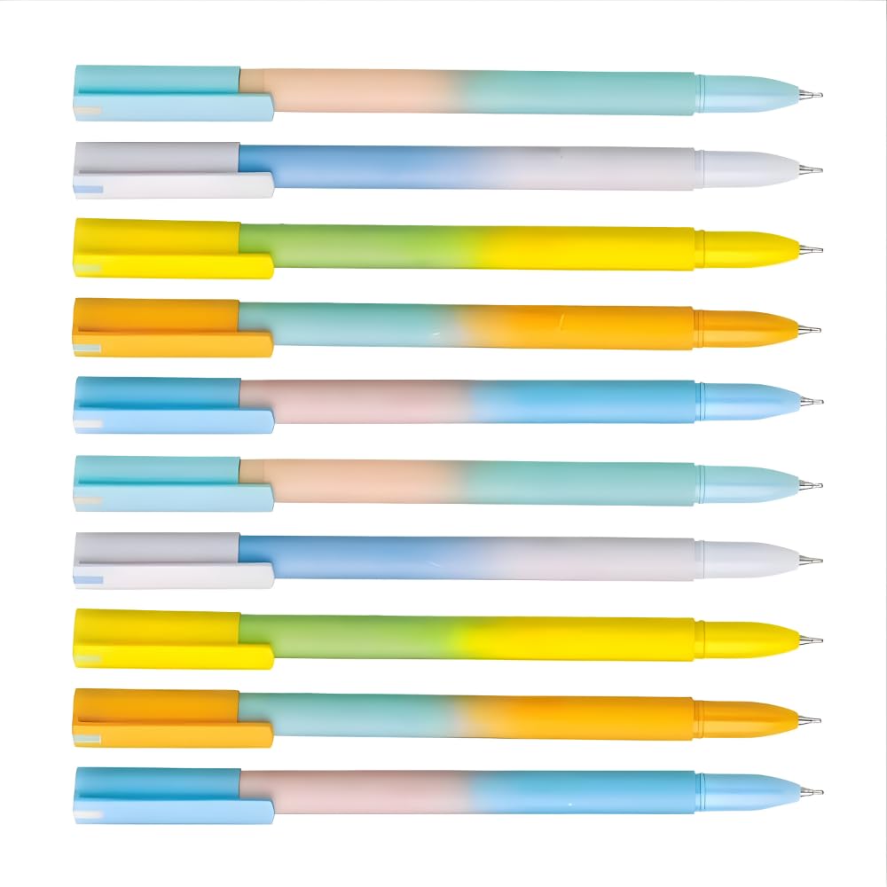 Customised Pen Set of 10 – Personalised UV Printed Pen Black Gel Pen
