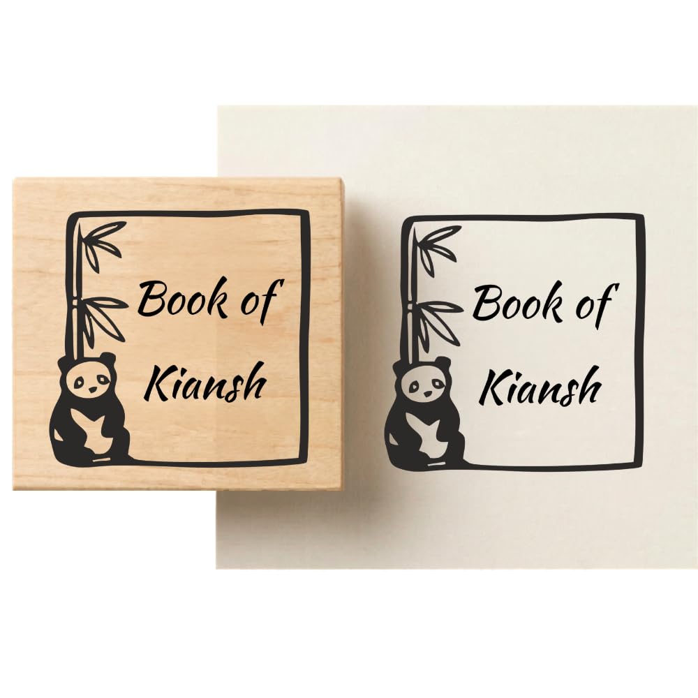 Personalised Night Reader Wooden Book Stamp