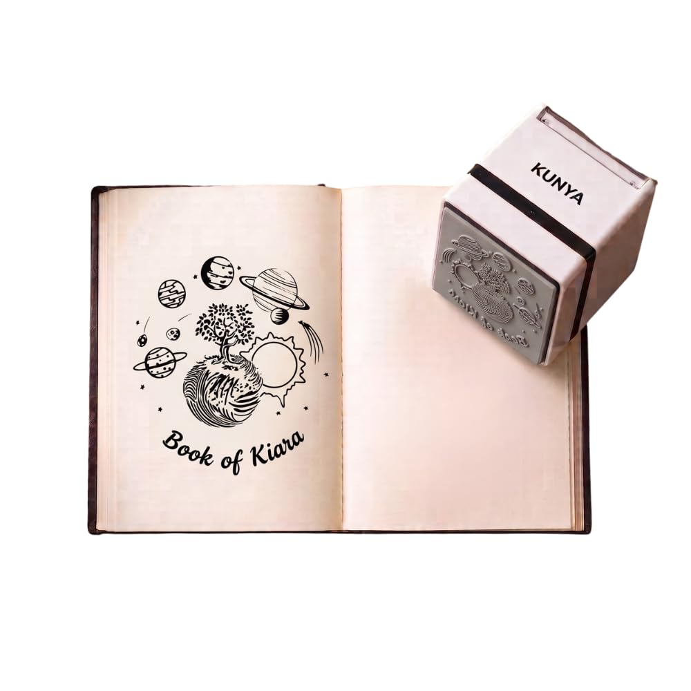 Personalised Space Dreamer Self-Inking Book Stamp