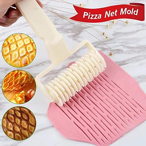 Pastry Baking Plastic Mould Netting Roller Cutter - Multicolour