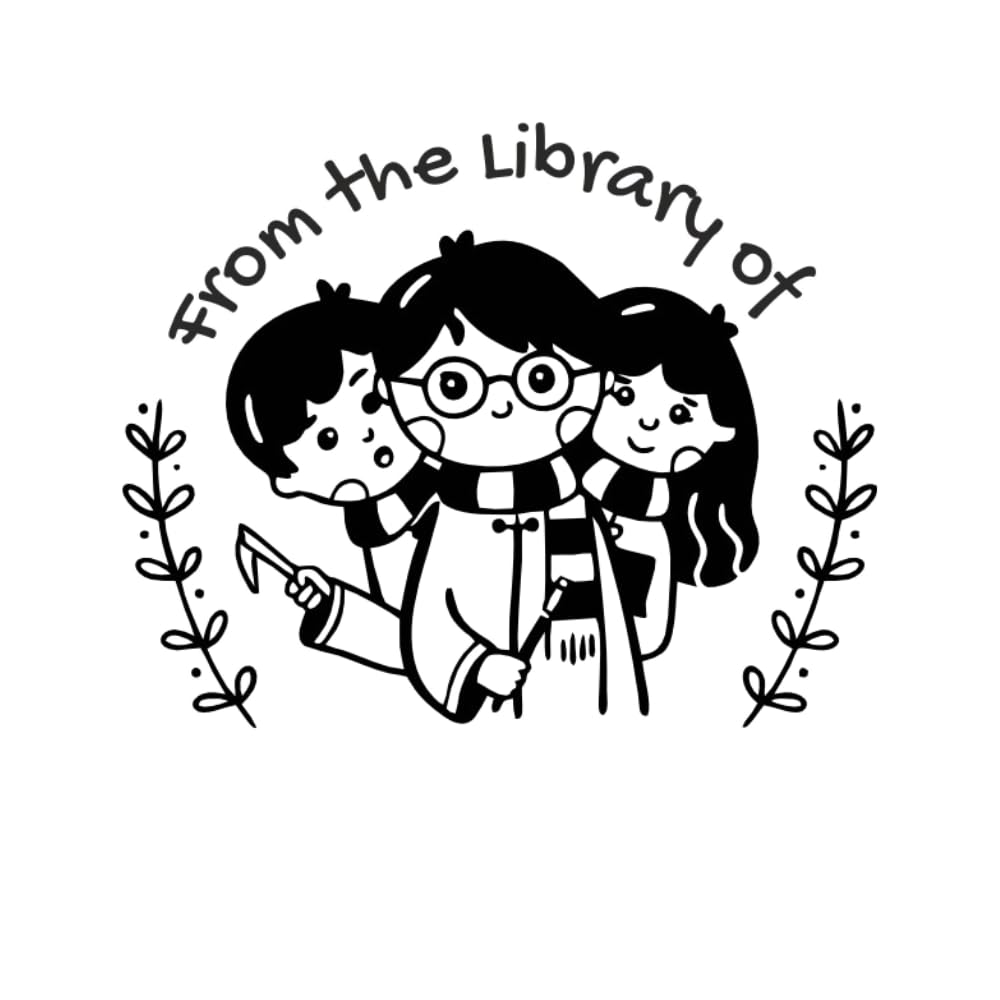 Personalised Wizard Team Wooden Book Stamp