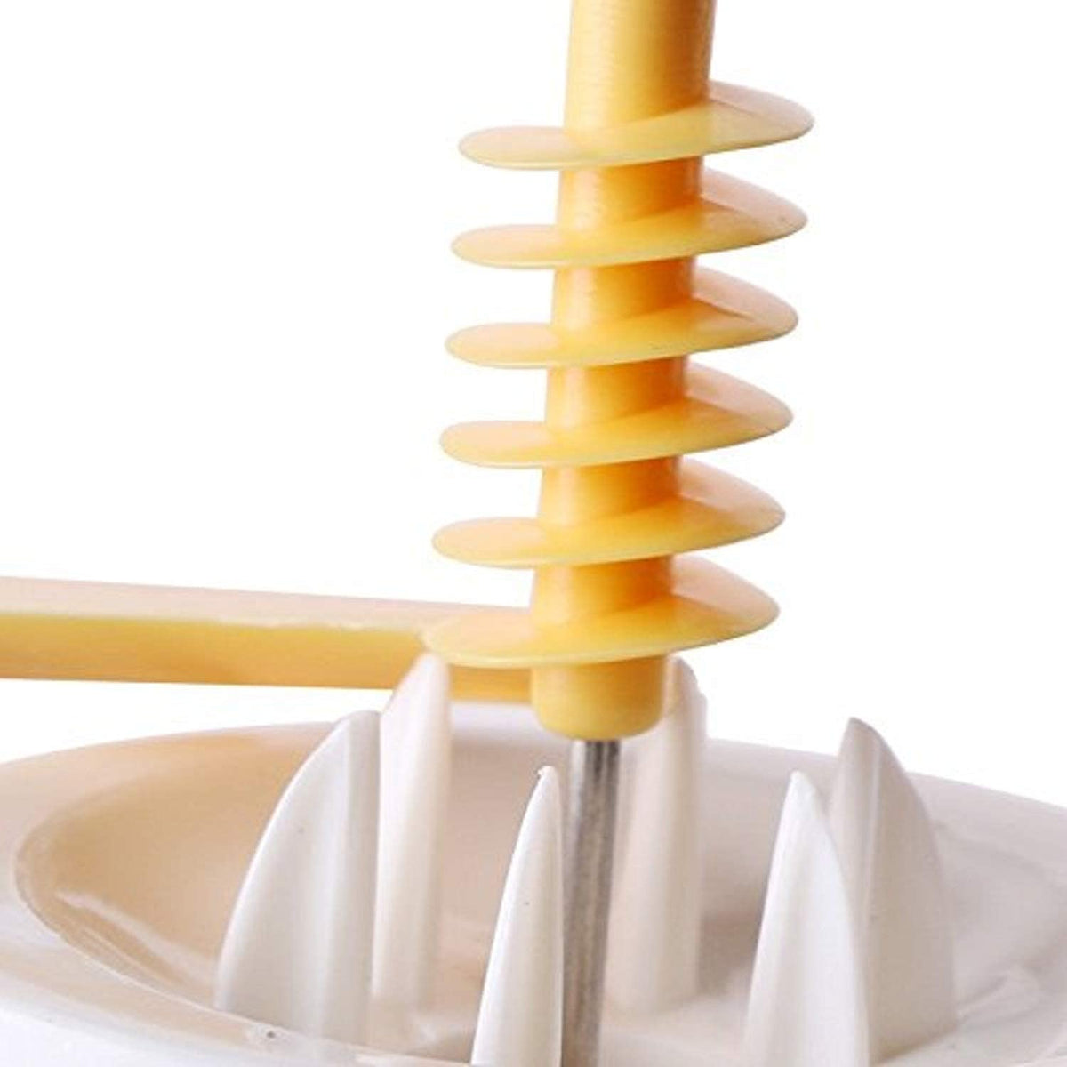 Potato Spiral Cutter Manual Slicer Set of 1 - Plastic & Stainless Steel, Multicolor