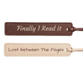 Custom Leatherette Bookmarks with Tassel 2 Pack, His & Hers – Personalized UV Printed Name & Quote Bookmarks for Book Lovers