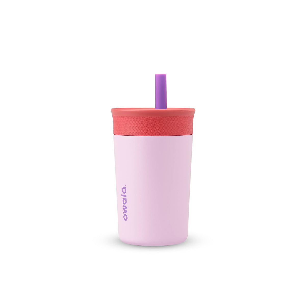 Owala Tumbler Kids Stainless Steel Water Bottle 12 oz Lilac Rocket