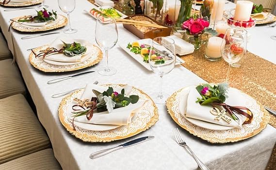 Lace Paper Doilies, Bulk for Desert, Tableware Decoration Place mats, Cake Packaging (100 Pieces, 7.5), White