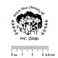 Personalised Wizard Team Wooden Book Stamp