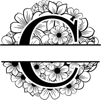 Personalised C Initial Wooden Book Stamp – 3.5 cm