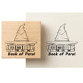 Personalised Kids Stamp with Your Name for School Book (3.5 cm Dia), customised for Stamping Books for Readers, Great Gift for booklovers, Kids, Scrap Book Journels (Magical Castle)