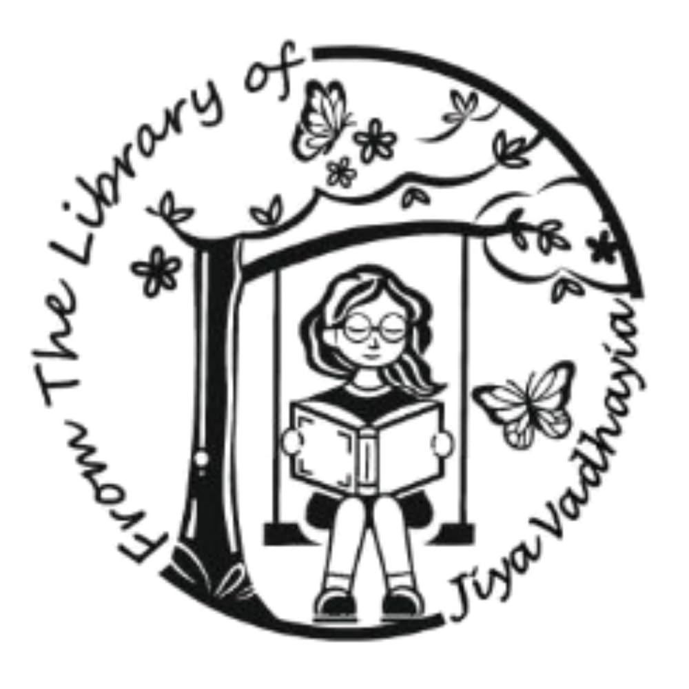 Personalised Swinging Girl Self-Inking Book Stamp