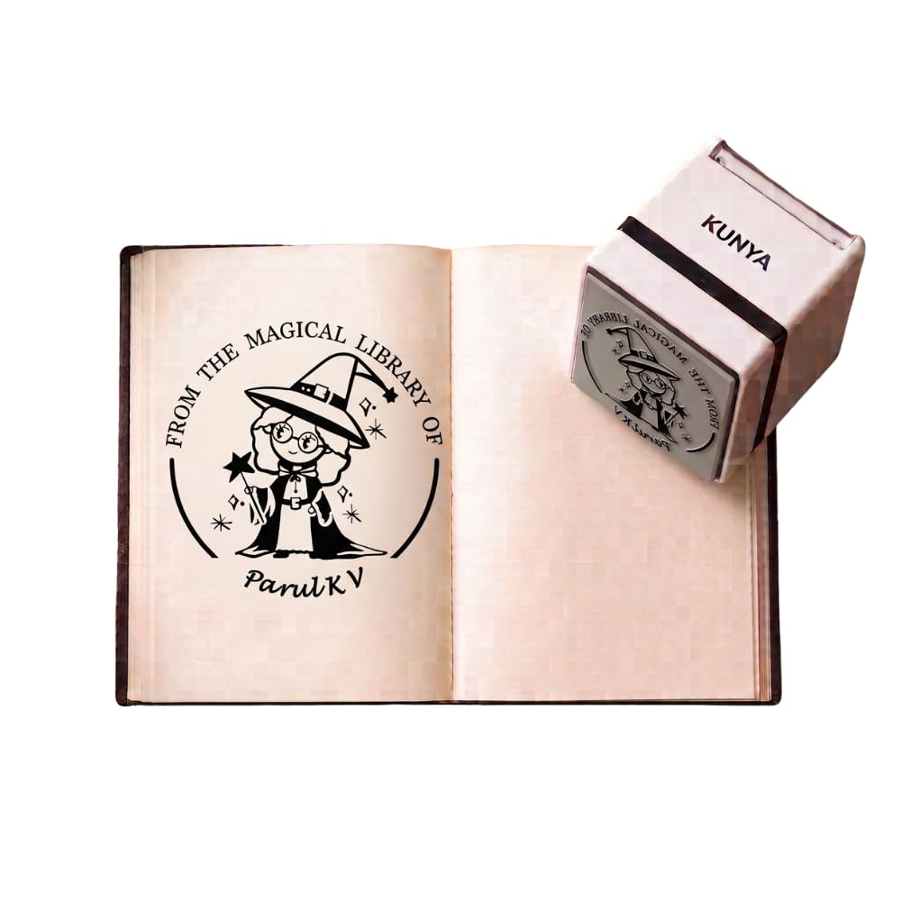 Personalised Magical Hat Self-Inking Book Stamp