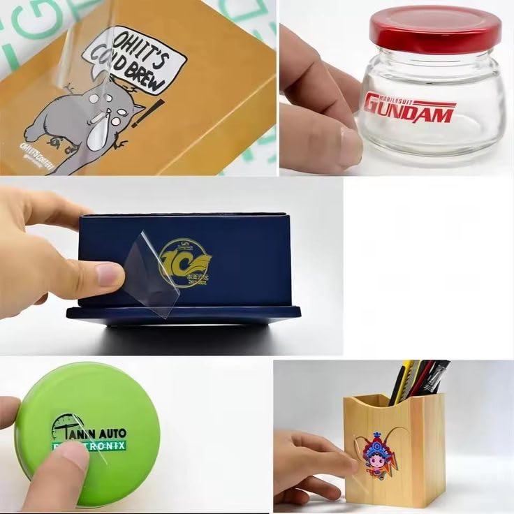 Customized UV Ink Transfer (UV DTF) Stickers, Professional Logo and Photo Printing, Raised Effect, Indoor Outdoor
