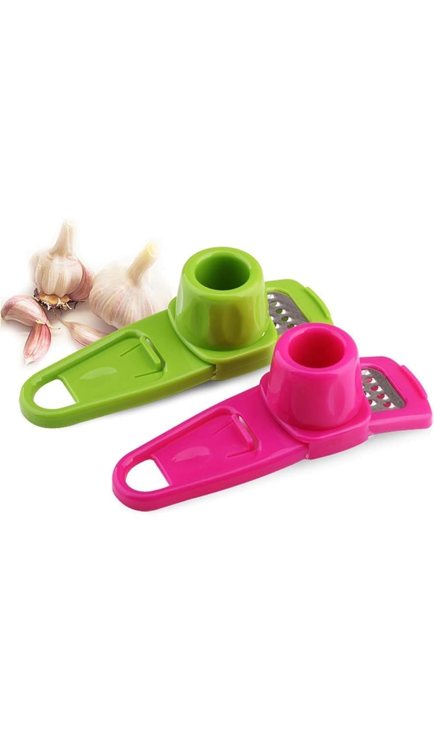 Perfect Picee CreationPlastic Garlic Ginger Grater Plastic Chopper Kitchen Tool, Multicolour 1pcs Kitchen Tool (Multicolor) (Multi)