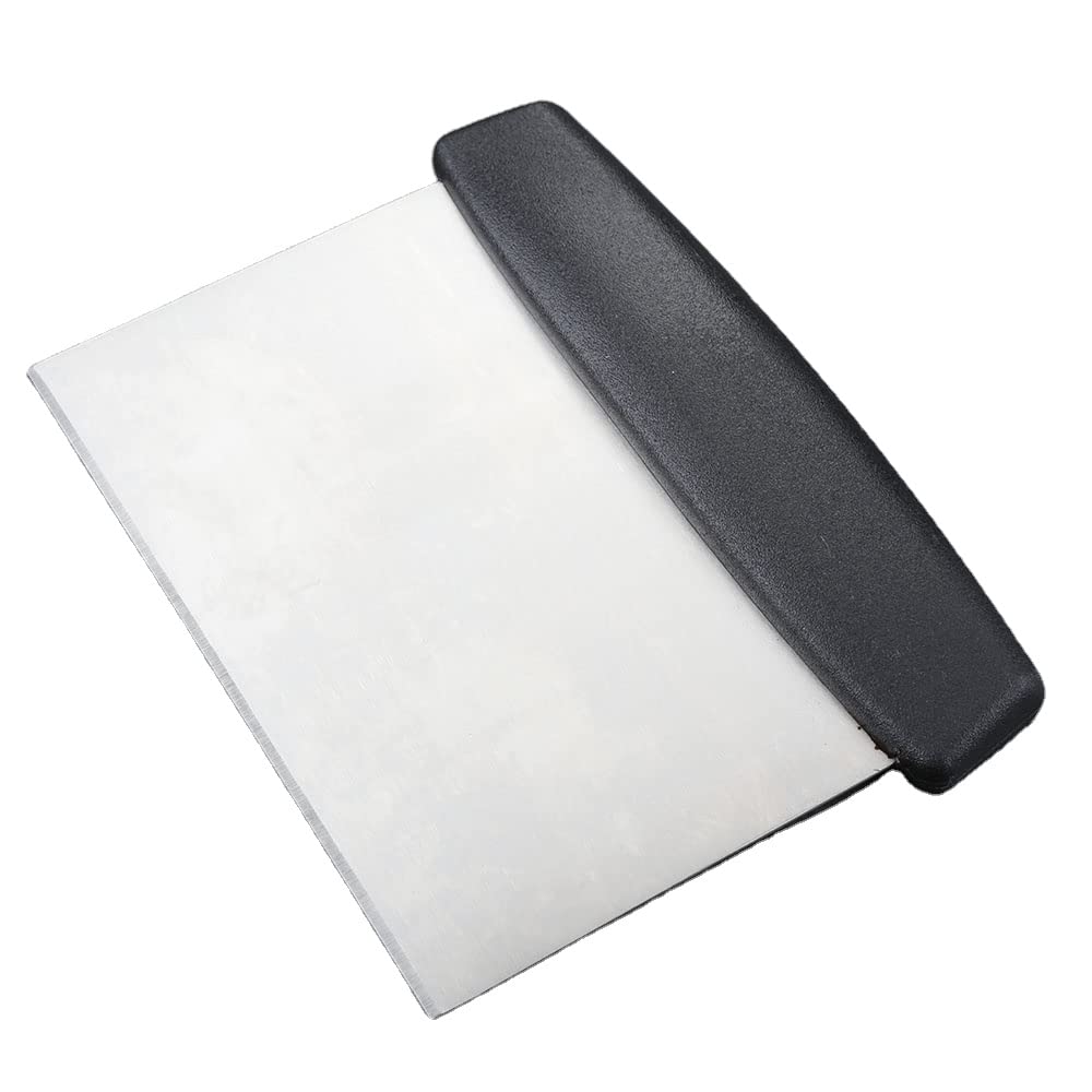 Grizzly Steel Dough Bench Scraper Cake Cutter, Chopper, Smoother Icing Fondant Cake Decorating Baking Tool - 114 Gram