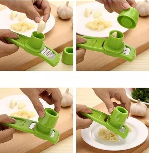 Perfect Picee CreationPlastic Garlic Ginger Grater Plastic Chopper Kitchen Tool, Multicolour 1pcs Kitchen Tool (Multicolor) (Multi)