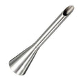 Cream Icing Piping Nozzle Tip Stainless Steel, Chocolate Filling Nozzle for Pasty, Puff, Cream Roll, Dessert, Doughnut, Eclair, Cupcake, Fondant Cake Decorating Long Bakeware Tip Nozzle