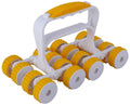 Kunya® Acupressure Hand Roller Full Body Massager Plastic Power Roll Body (Yellow, 17 x 21 x 15cms)