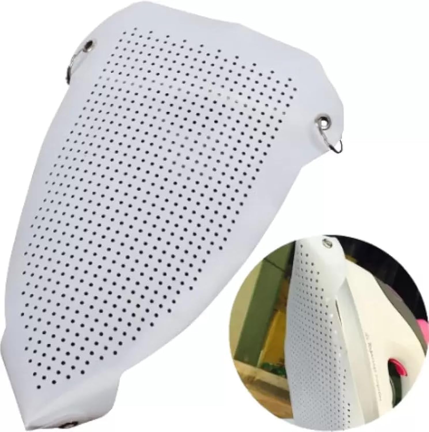 Ji and Ja® Ironing Shoe Cover Ironing Accessories Iron Soles Aluminum Material Electric Iron Assistant Tool Safe Slip on for Electric Iron Sole Quick Install Cover Most Standard Size Iron