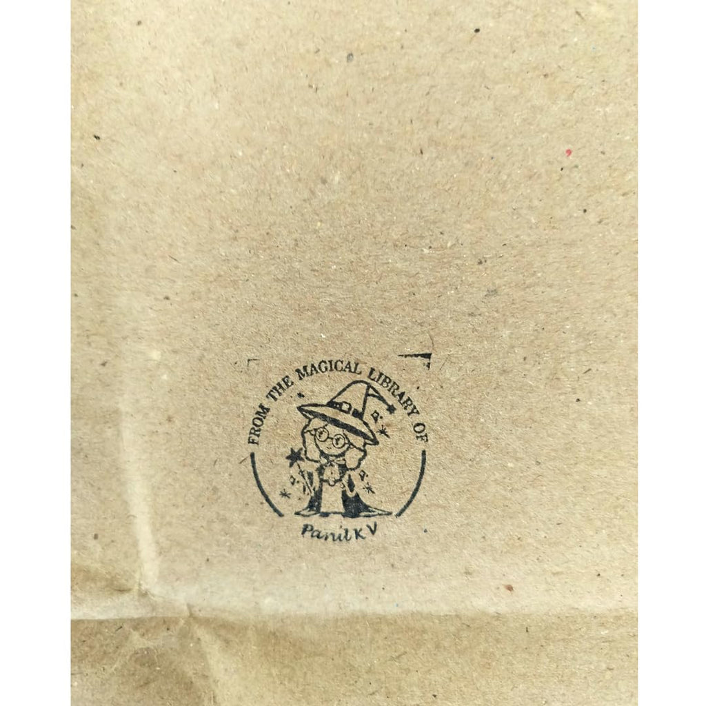 Personalised Kids Stamp with Your Name for School Book (3.5 cm Dia), customised for Stamping Books for Readers, Great Gift for booklovers, Kids, Scrap Book Journels