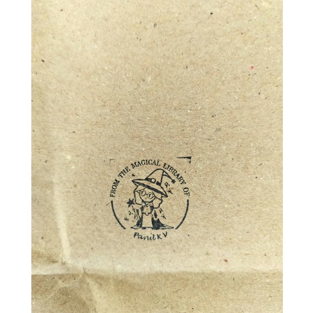 Personalised Kids Stamp with Your Name for School Book (3.5 cm Dia), customised for Stamping Books for Readers, Great Gift for booklovers, Kids, Scrap Book Journels