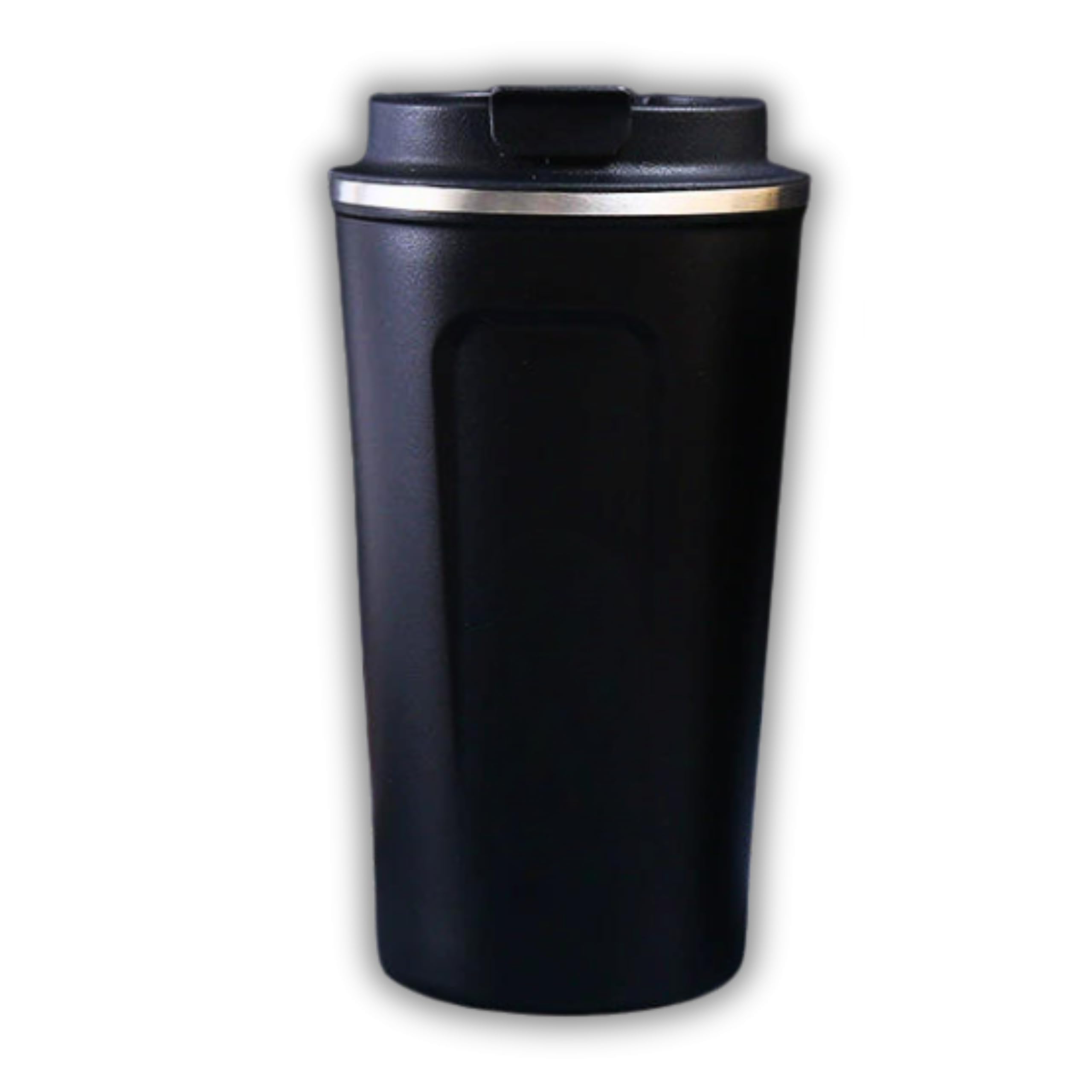 Customised Coffee Tumbler with Temperature Display UV printed  Name Text logo  -Black