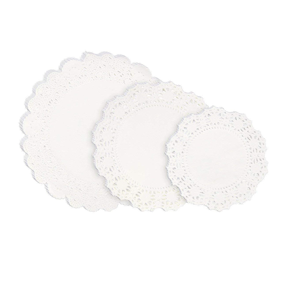 Doilies Paper combo, 3 Sizes (4.5, 5.5, 7.5), 300-Piece