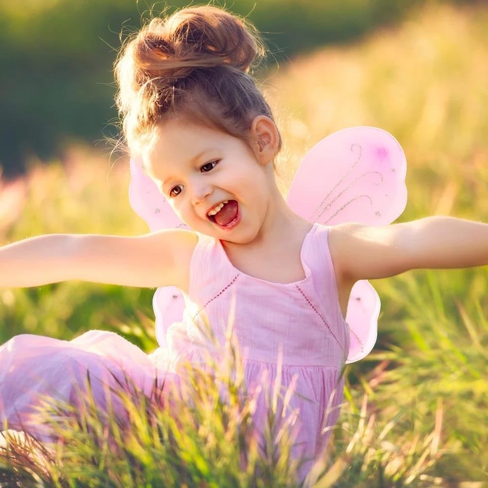 Baby Girl's Fairy Butterfly Wings Costume (Pink)