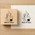 Personalised Kids Stamp with Your Name for School Book (3.5 cm Dia), customised for Stamping Books for Readers, Great Gift for booklovers, Kids, Scrap Book Journels