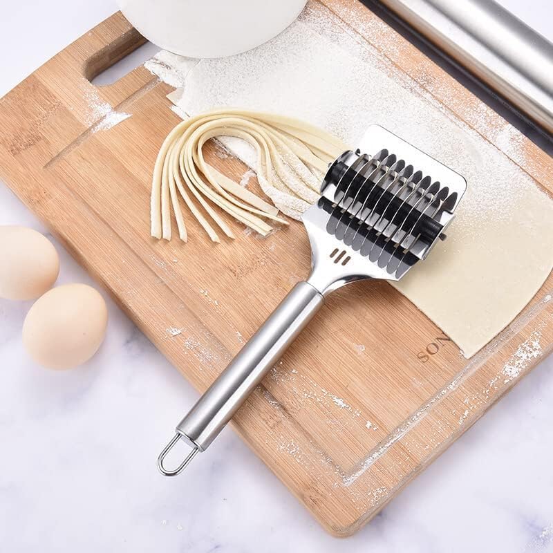 Stainless Steel Noodle Lattice Roller Docker Dough Cutter Kitchen Gadgets Cooking Baking Pastry Tools (1)